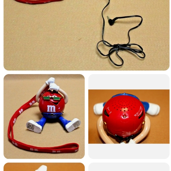 Vintage M&M's Groovy Red Radio - Picture 3 of 5